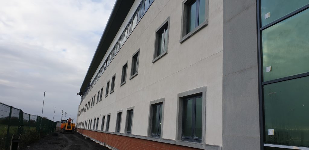 You are currently viewing White Sand and Cement on an Office Block in Clonee, Co. Meath
