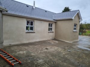 Read more about the article Cottage in Bailieborough Co Cavan re-plastered with lime render